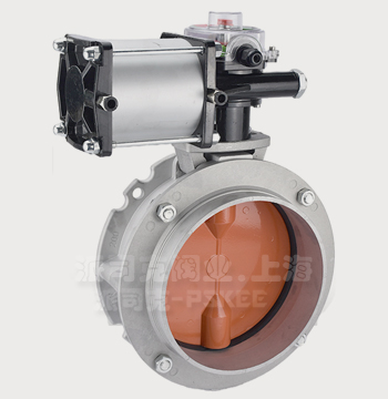 单法兰粉体蝶阀