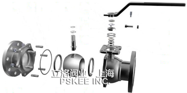 德标法兰球阀尺寸图