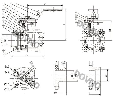 三片式高平台螺纹球阀质保体系