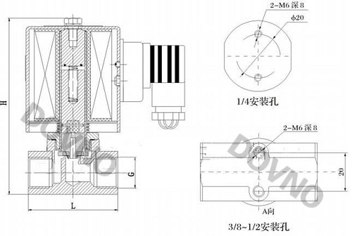 ZBS不锈钢电磁阀结构图
