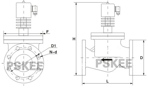 高温蒸汽电磁阀结构图