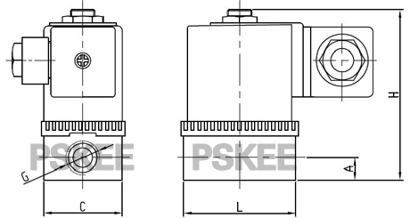 ZCD系列微型黄铜电磁阀结构图