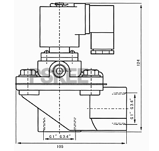 脉冲式防爆电磁阀尺寸图1