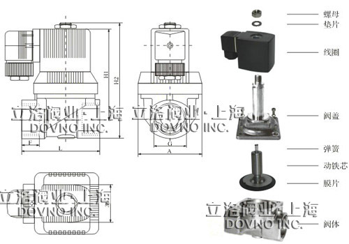 ZCC零压启动电磁阀结构图