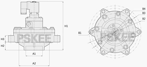 淹没式电磁脉冲阀尺寸图