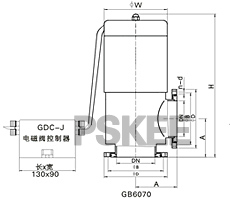 电磁真空带充气阀尺寸图3