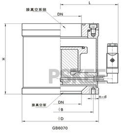 真空电磁压差充气阀尺寸图1