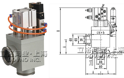 A型高真空波纹管档板阀尺寸