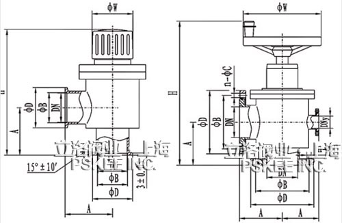 手动高真空挡板阀结构图