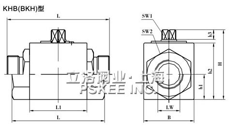 KHB系列高压球阀尺寸图
