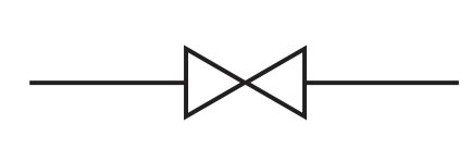 YJZQ液压高压球阀图形符号