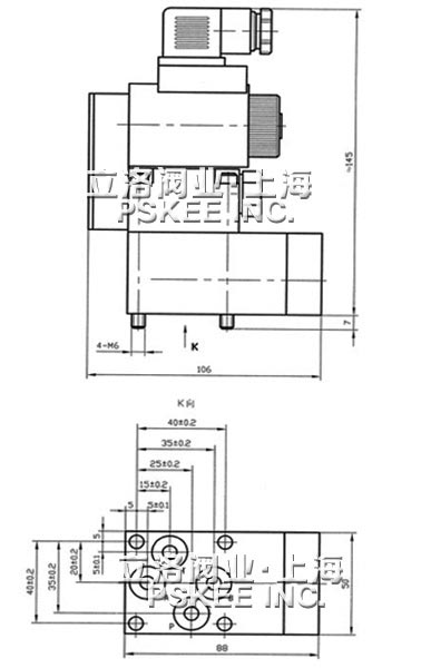 球式电磁换向阀QDF系列尺寸图2