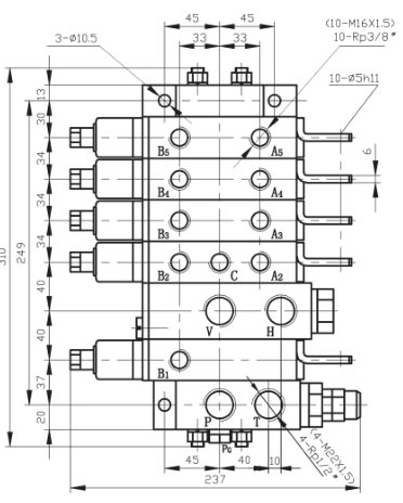 DL8P外形结构图尺寸2
