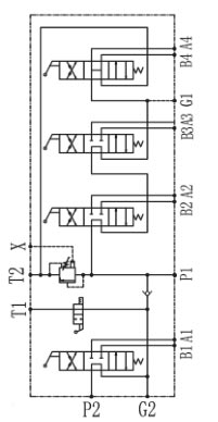 BLV-5SDN25/21型上车多路阀原理图