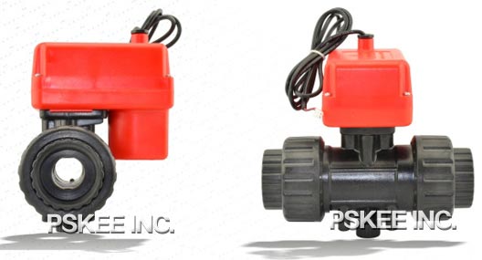 微型电动塑料球阀DN25