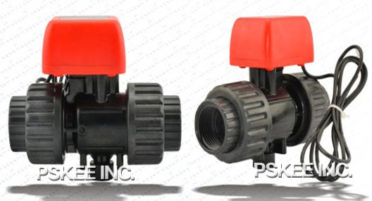 微型电动塑料球阀DN15 DN20