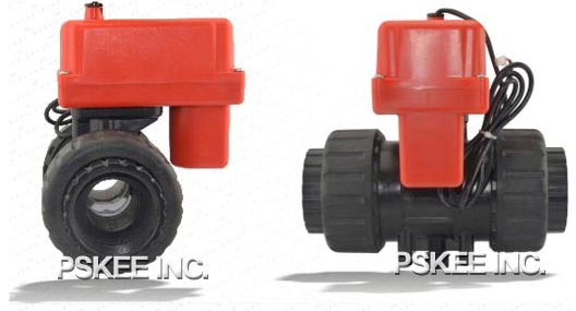 微型电动塑料球阀DN50