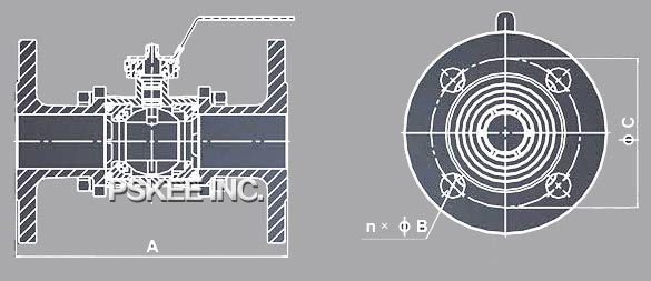 耐磨耐磨陶瓷球阀尺寸图