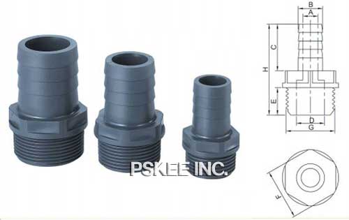 塑料宝塔接头尺寸图