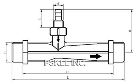 文丘里射流器尺寸图
