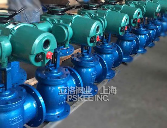 电动角式排泥阀实物图