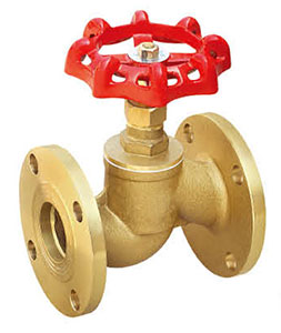 法兰铜截止阀实物图2