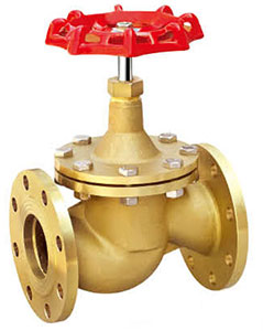 法兰铜截止阀实物图1