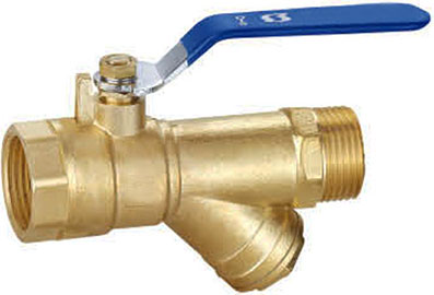 外丝带过滤器黄铜球阀