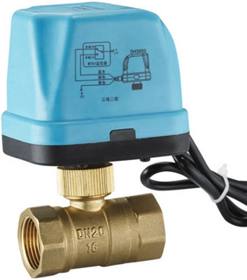 黄铜电动二通球阀