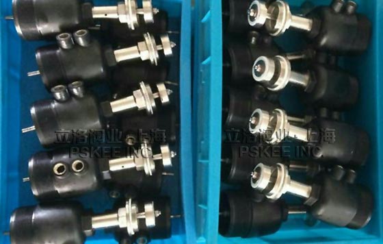 气动焊接角座阀实物图