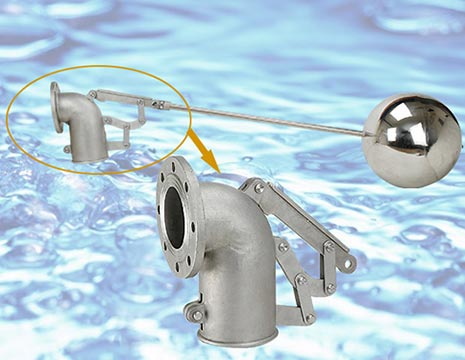 法兰浮球阀实物图