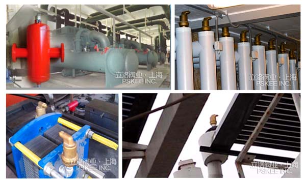 不漏液自动排气阀安装实物图