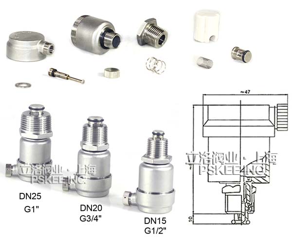 不锈钢自动排气阀结构图