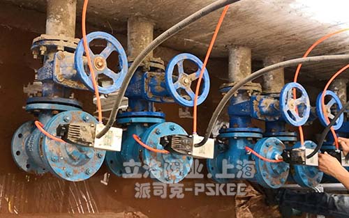 液动隔膜式排泥阀现场安装图