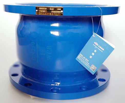 消声法兰止回阀实物图2