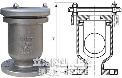 单口排气阀结构图