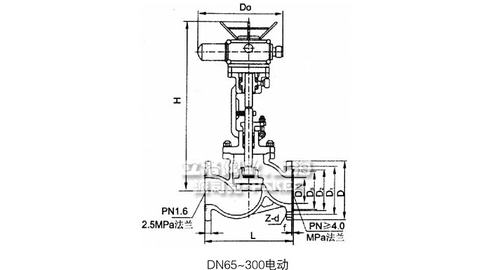 电动截止阀结构图