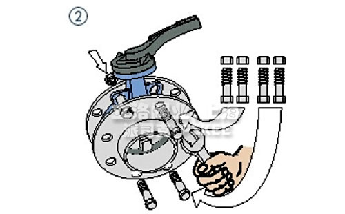 对夹蝶阀安装图2