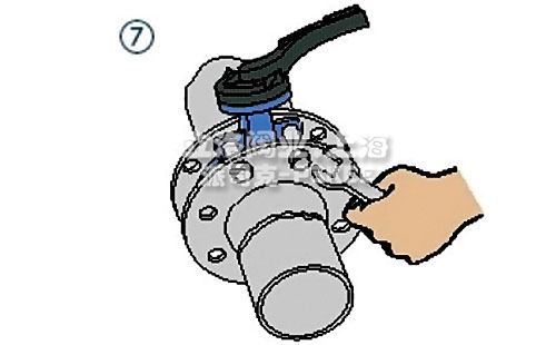 对夹蝶阀安装示意图7