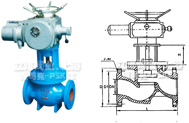 电动排泥阀结构图