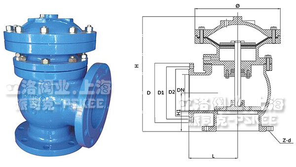 膜片式快开排泥阀尺寸图