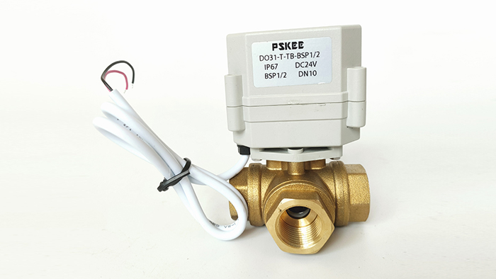 黄铜微型电动球阀图