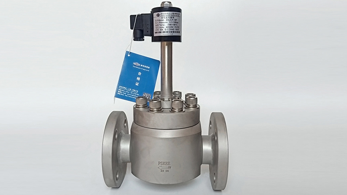 法兰液氮低温电磁阀图片