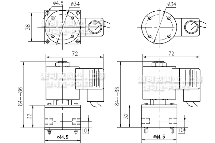 COD电磁阀外形尺寸图
