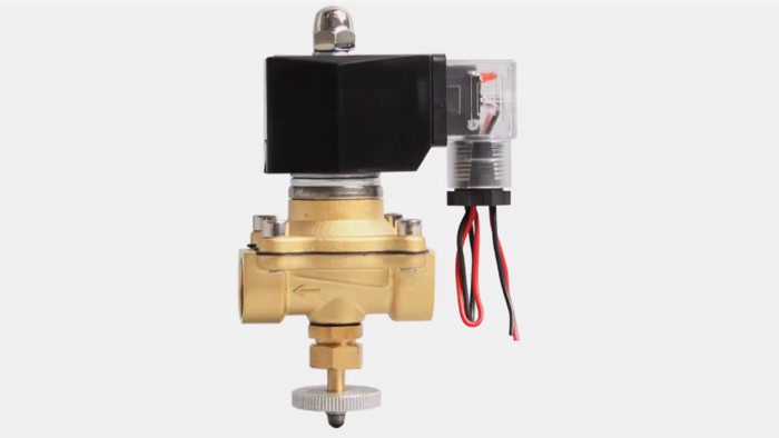 2W带手动电磁阀图片