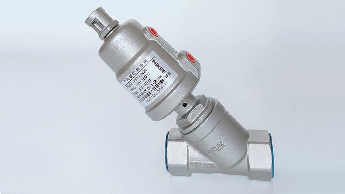 全不锈钢气动角座阀图片