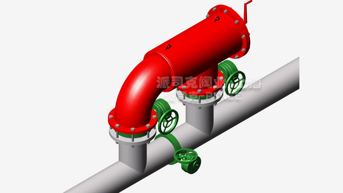 F型卧式自清洗过滤器典型安装图