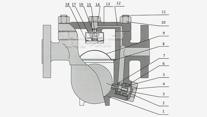 自由浮球式疏水阀结构图