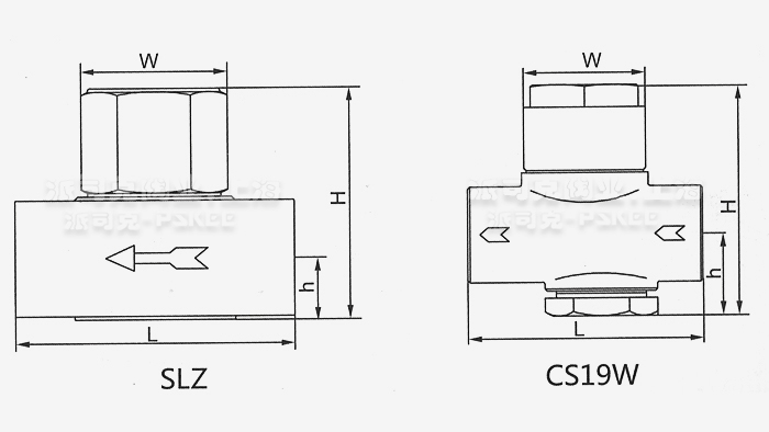 热动力仪表式不锈钢疏水阀尺寸图