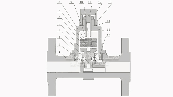 双金属温调式疏水阀结构图